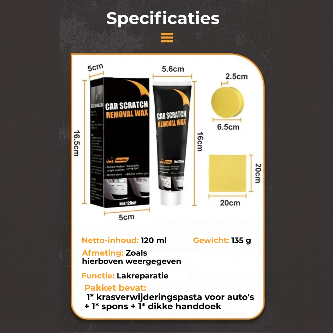 ScratchAway™ | Zeg vaarwel tegen krassen en hallo tegen een glanzende lak!