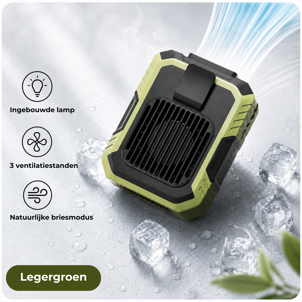 TurboBreeze™ | Versla de hitte, waar je ook bent — direct handsfree verkoeling