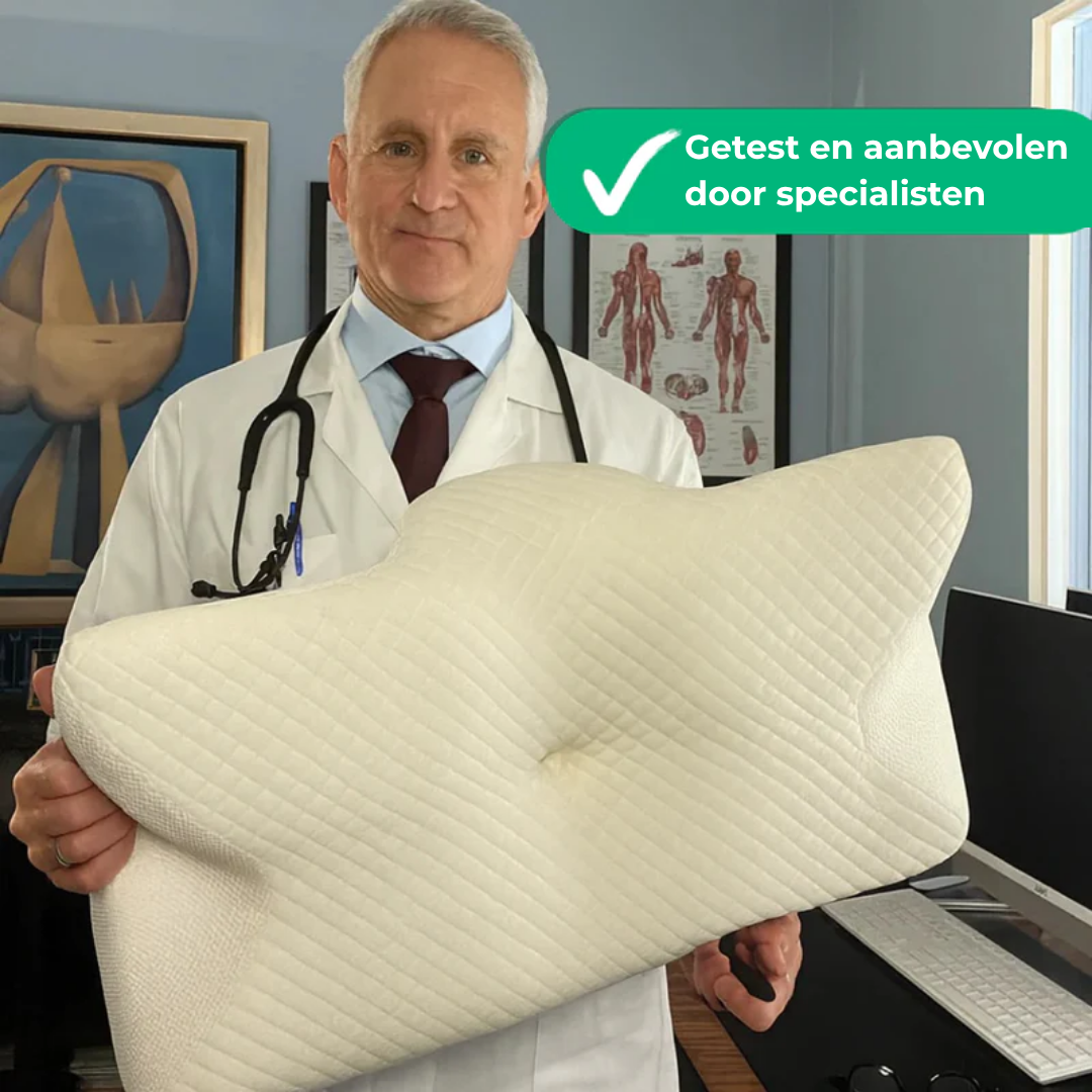 CalmAura™ Pillow | Ergonomisch traagschuimkussen voor nek- en schouderondersteuning