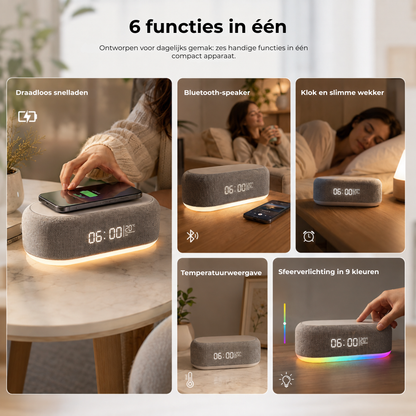 SmartDock™ | Eén slim apparaat. Zes dagelijkse essentials. Geen rommel.