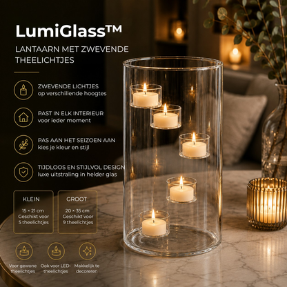 LumiGlass™ | Maak van gewone theelichtjes een prachtige zwevende gloed