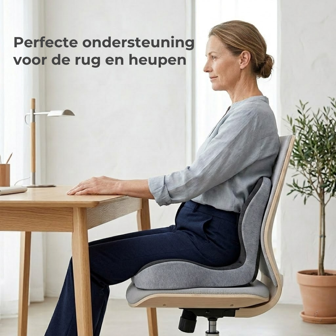 PostureEase™ | Zeg vaarwel tegen pijnlijke heupen en ongemak – zit de hele dag comfortabel