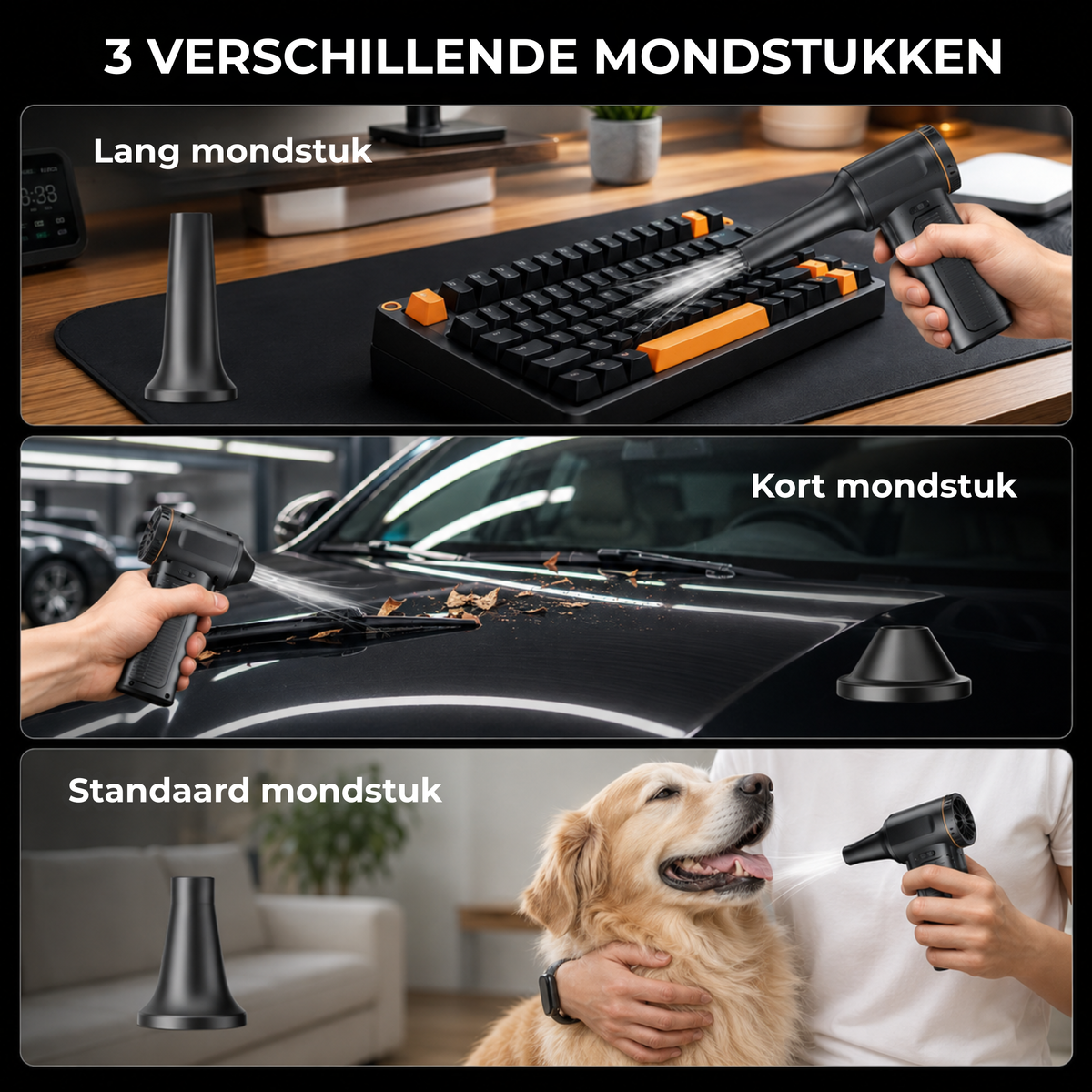 Sonic Blow™ Pro | Blaas stof in enkele seconden weg