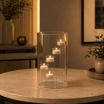 LumiGlass™ | Maak van gewone theelichtjes een prachtige zwevende gloed