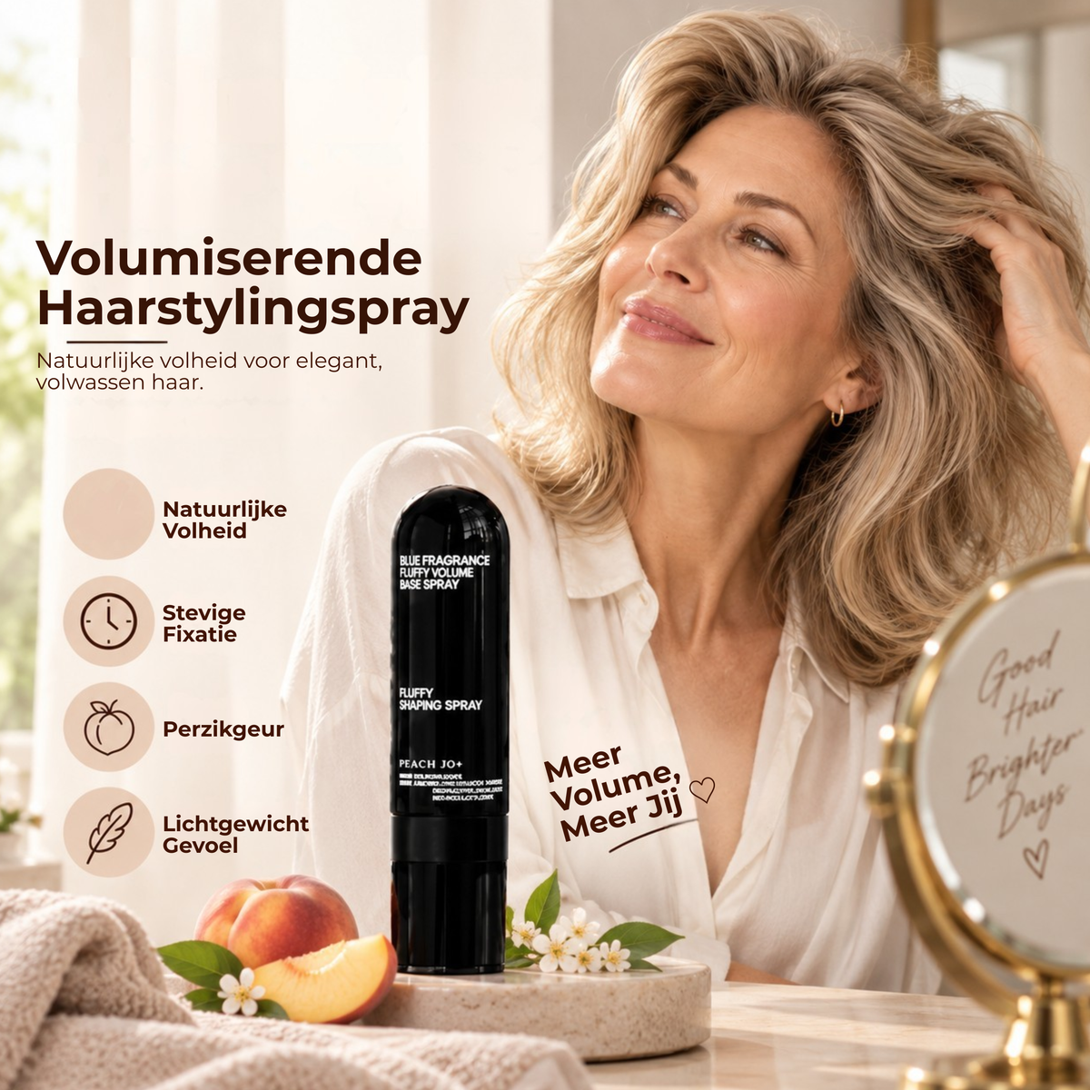 VolumeLift™ | Direct Meer Volume voor Fijn & Plat Haar