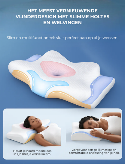 CalmAura™ Pillow | Ergonomisch traagschuimkussen voor nek- en schouderondersteuning