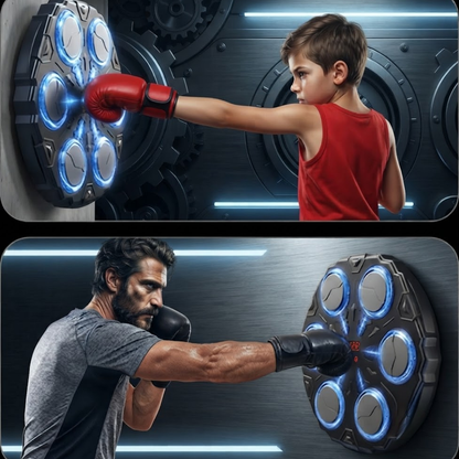 RhythmBox Trainer™ | Interactieve Bokstrainer met LED & Muziek voor Kinderen en Volwassenen