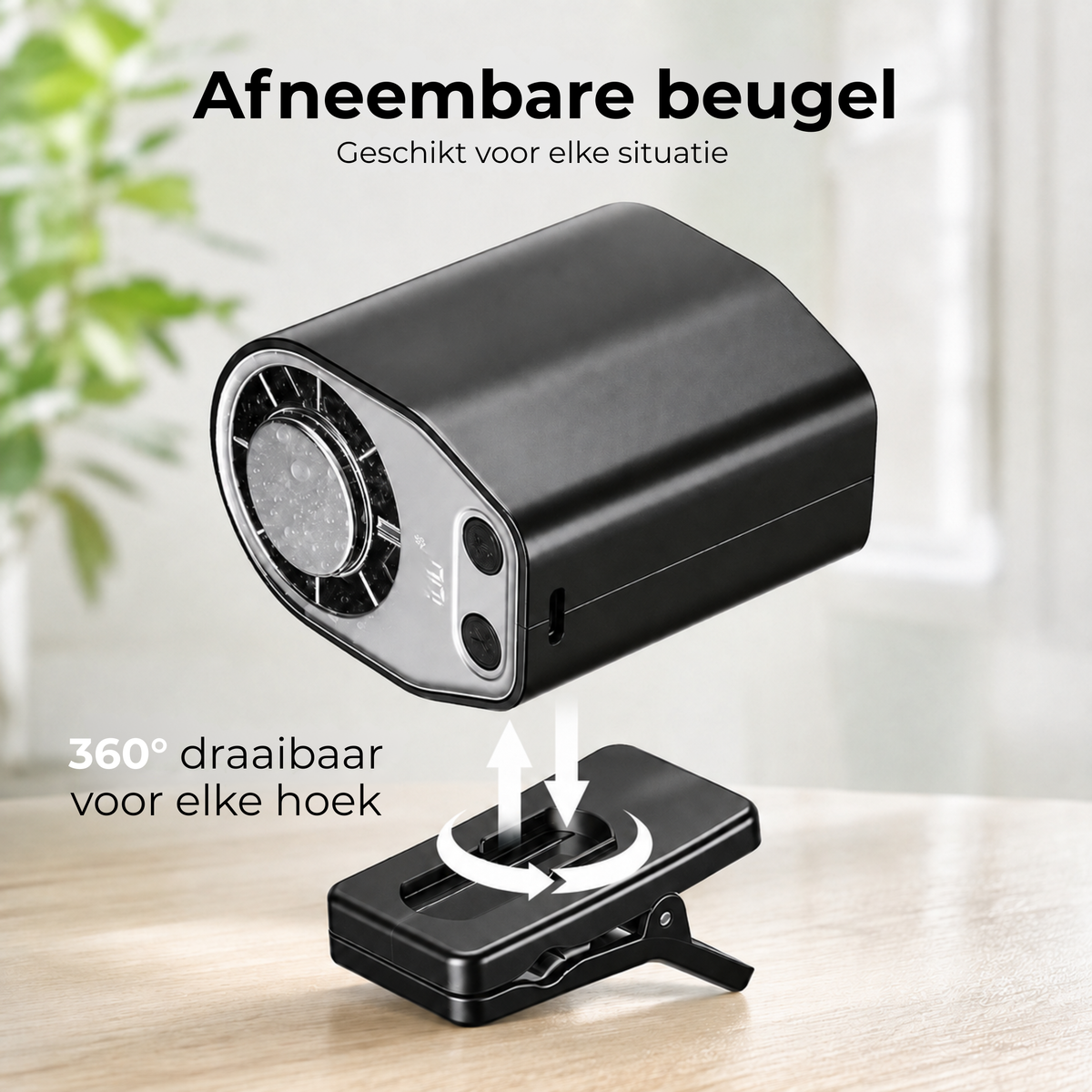 BreezeClip™ | Versla de hitte overal met krachtige draadloze verkoeling