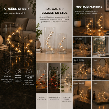 LumiGlass™ | Maak van gewone theelichtjes een prachtige zwevende gloed