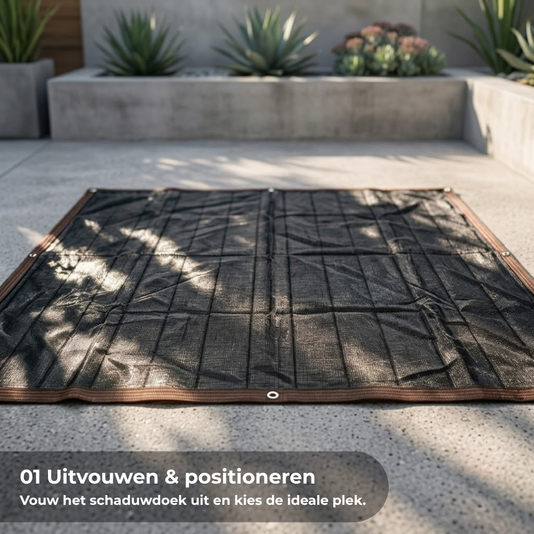 SunShield™ | Flexibele UV-bescherming voor tuinen, terrassen, kassen en meer