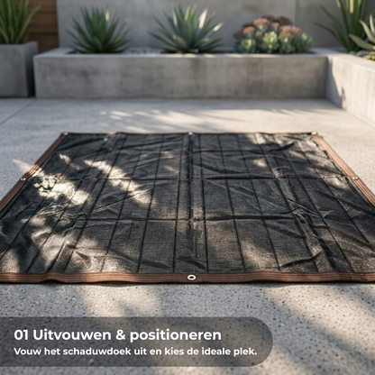 SunShield™ | Flexibele UV-bescherming voor tuinen, terrassen, kassen en meer