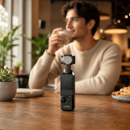 QMini™ 7 Smooth Gimbal MiniCam | Leg elk moment vloeiend vast in 4K – altijd en overal