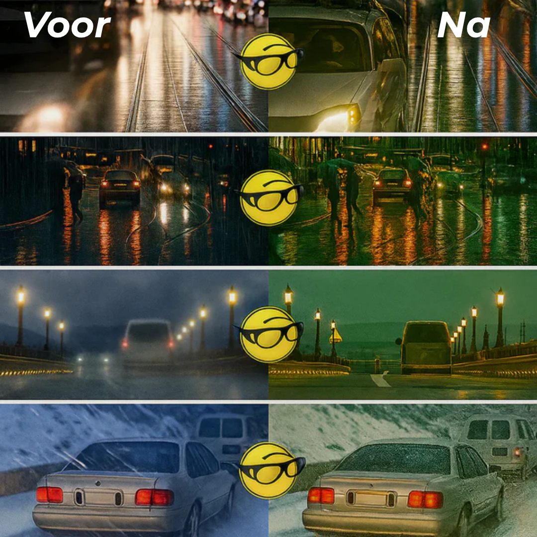 Night Vision Glass | Zie Helder, Rijd Veilig – Nachtelijk Autorijden Zonder Verblinding of Vermoeidheid!