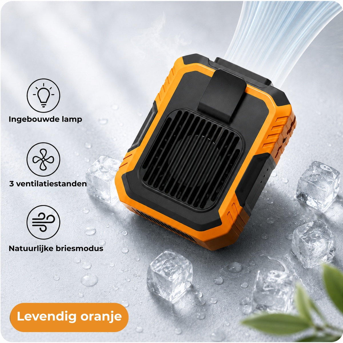 TurboBreeze™ | Versla de hitte, waar je ook bent — direct handsfree verkoeling