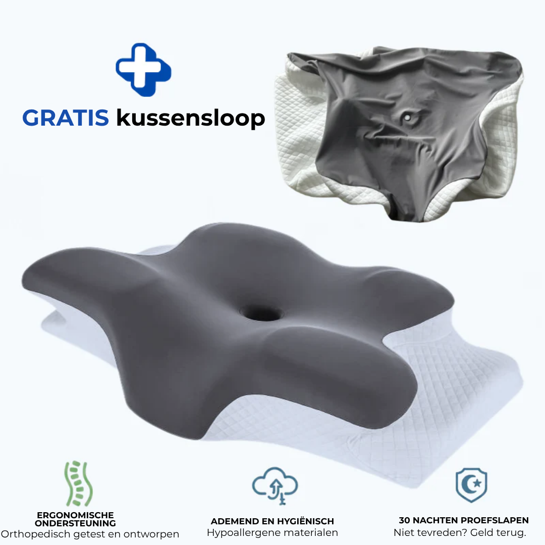 CalmAura™ Pillow | Ergonomisch traagschuimkussen voor nek- en schouderondersteuning