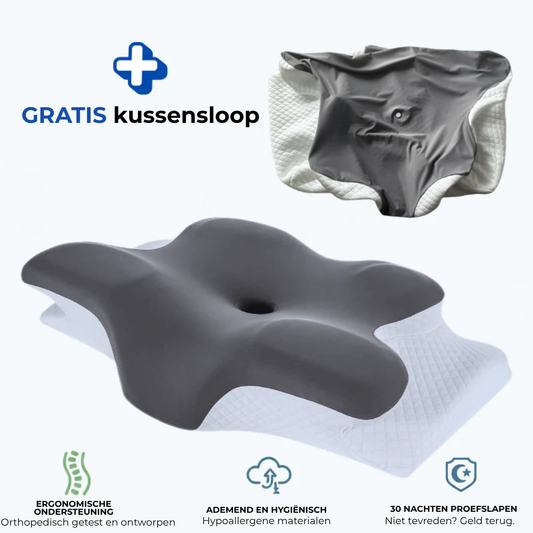 CalmAura™ Pillow | Ergonomisch traagschuimkussen voor nek- en schouderondersteuning